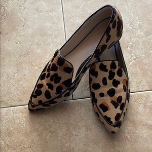 Brown and Black Animal Print Flats